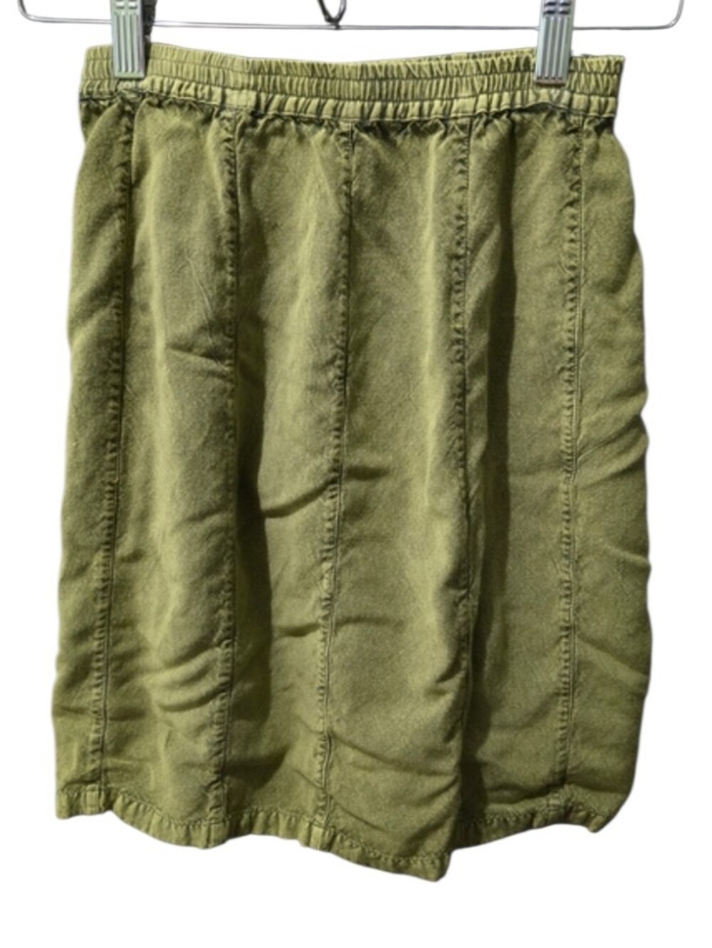 Sacred Threads Girls Olive Green Rayon Pull On Skirt Size 5 Boho